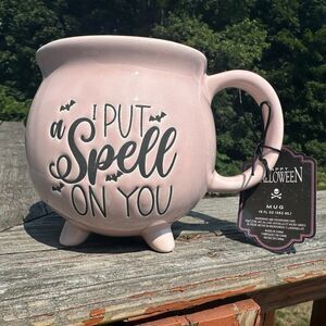 NEW I Put A Spell On You Pink Cauldron Mug 19oz